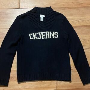 Calvin Klein Jeans Pull Over Logo Sweater Large